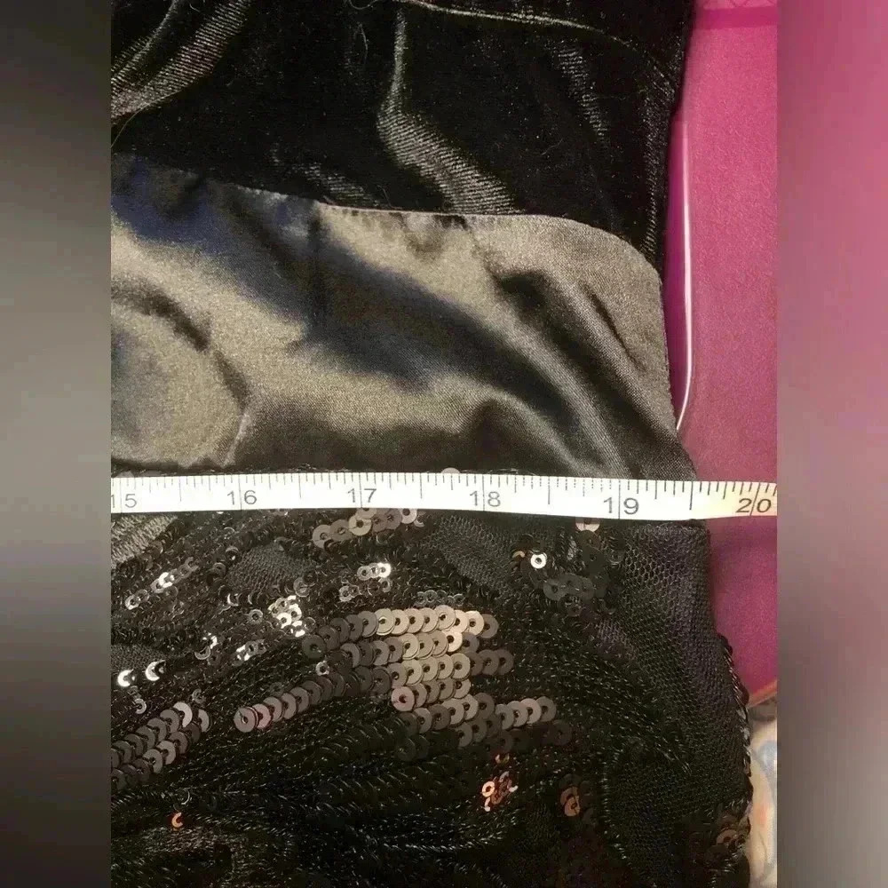 Sequin Lace High-Low Dress - Picture 15 of 16